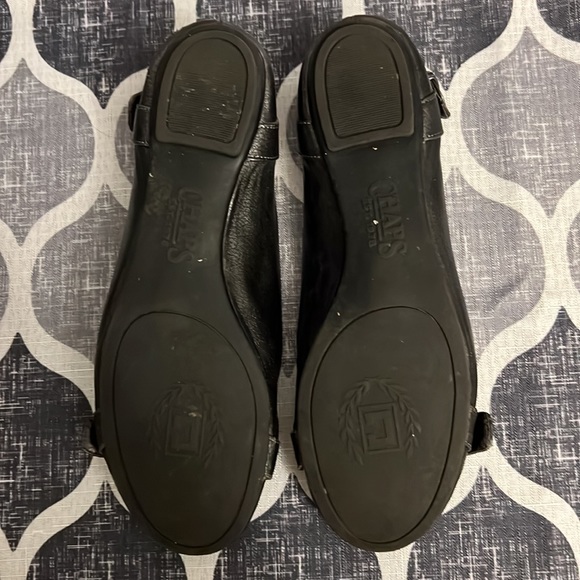 Chaps pewter gray ballet flats with buckle accents - Picture 3 of 6